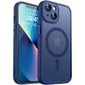 Pikkukuva 1 / 7: Magneettinen suojakotelo iPhone 16 Pro Max -puhelimelle täydellä kamerasuojauksella [Yhteensopiva Magsafen kanssa] [Läpikuultava matta] Suojaava puhelinkotelo, Hot Pink Deep Blue iPhone 13