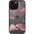 Miniatyrbilde 2 av 5: Kompakt iPhone 16 Pro Max Deksel [Lettvekt / 1,2 m 2X Militær Grad Fallbeskyttelse/Slank] - Kirsebær - Klar Svart Clouds (Red) iPhone 16 Pro Max