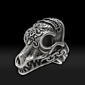 Miniatyrbilde 3 av 4: 1 stk Morior Invictus Ring Menners Ringer Oksidert Tro Smykker