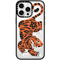 Miniatyrbilde 1 av 5: Kompakt iPhone 16 Pro Max Deksel [Lettvekt / 1,2 m 2X Militær Grad Fallbeskyttelse/Slank] - Kirsebær - Klar Svart Fierce Tiger iPhone 16 Pro Max