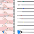 Miniatyrbilde 3 av 7: Neglelakkfjerner poleringshode sett med 10-lasermake up