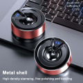 Miniatyrbild 4 av 5: Bluetooth-högtalare, trådlös Bluetooth, bas och stereo, stöd för TF-kort/AUX, inbyggd mikrofon - röd