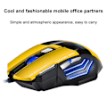 Miniatyrbillede 6 af 7: 4 Justerbar DPI og 7 Knapper LED Optisk USB Kablet Gaming Mus til Gamer PC MAC-gul