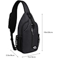 Miniatyrbild 2 av 5: Crossbody Sling Ryggsäck Sling Väska Resväska Vandring Bröstväska Dagryggsäck