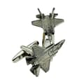 F35 stridsflygplan manschettknappar - presentförpackning - Lightning II - engelsktillverkat tenn