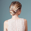 Pikkukuva 4 / 7: 4 kappaletta Rhinestone-hiusnutturan valmistaja Magic Hair Styling Deft Bun Elegant Easy Bun Maker (tumma väri)