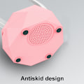 Pikkukuva 5 / 5: Kannettava langaton Bluetooth-kaiutin LED-valolla Bluetooth 5.0 LED-valotilassa älypuhelimeen - pinkki