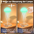 Miniatyrbilde 4 av 8: LED Jellyfish-lampe, RGB Gradient Jellyfish-lampe med stemmestyring og smarte tentakler for hjem, kontor