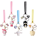 Pikkukuva 1 / 4: Sööt Kawaii-tarvikkeet Anime-avaimenperä Ihastuttava avaimenperä avaimenperä avaimenperä käsilaukku auton riipus - 5 kpl