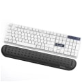 Miniatyrbillede 4 af 7: Sort musebakke + Sort stort tastaturbakke. Massagehuldesign - Nem indtastning lindring af håndledssmerter