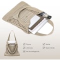 Miniatyrbilde 3 av 5: Heklet Tote Bag Estetisk Mesh Strandvesker for Kvinner