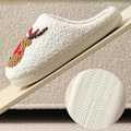 Miniatyrbillede 4 af 7: RUYI Jule-Tøfler til Kvinder og Mænd - Plys Tøfler, Vintertøfler Varme og Fluffy, Skridsikre Letvægts Bløde Tøfler, Julegaver Santa Claus 38-30 (suitable for size 37-38)