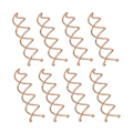 Miniatyrbild 2 av 7: 20 Spiralhårnålar Twist Clips Runda Hårklämmor Hårstyling Spiral För Diy Hårstyling Nålar Twist Clips-Rose Gold