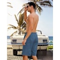 Miniatyrbild 4 av 5: Badbyxor med kompressionsfoder 2 i 1 Boardshorts 9 tum Snabbtorkande badbyxor med blixtlåsförsedda fickor