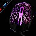 Miniatyrbild 7 av 7: Spelmus med sladd, USB optisk datormus med RGB-bakgrundsbelysning, 4 justerbar DPI ergonomisk spelare bärbar datormus - svart