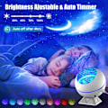 Miniatyrbilde 2 av 9: Stjernehimmel lys aurora projeksjonslys bil hjemme atmosfære stjernehimmel lys full himmel stjerne vann korn måne led nattlys RGBW 8W
