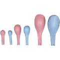 Miniatyrbilde 5 av 5: Rosa ballonger og makronblå ballonger 136 stk, ballongbue og girlandersett, ballongstriptape for konfirmasjon, bryllup, bursdagsinnredning