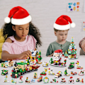 Miniatyrbillede 3 af 8: 2024 Julekalender Byggesæt - 24 Samleobjekter Overraskelser til Børn Julelegetøj Nedtællings Legesæt Inkluderer Julemanden (1122 STK)
