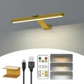 Wireless Picture Light Rechargeable with Remote Control, 300LM Art Battery Display Lamp, 3 Modes Magnetic Wall Light