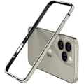 Miniatyrbilde 1 av 7: Ny Aluminium Ramme Metall Bumper Ramme Slank Hardt Deksel for iPhone16 ProMax, Metall Ramme Armor med Myk Indre Bumper, Hevet Kantbeskyttelse (Gull Gray Titanium For iPhone16 Pro Max