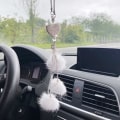Pikkukuva 2 / 4: Minkki turkispallo auton sisustustarvikkeet (musta)