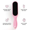 Miniatyrbillede 3 af 5: Emery Fodfil, Kolossal Dobbeltsidet Pedicureværktøj, Ergonomisk Design til Nemt Greb. Pink Oval