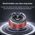 Pikkukuva 5 / 5: Bluetooth-kaiutin, langaton Bluetooth, basso ja stereo, tukee TF-korttia/AUX, sisäänrakennettu mikrofoni - punainen