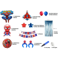 Miniatyrbilde 2 av 5: Spiderman bursdagsfestutstyr Spiderman bursdagsfestdekorasjoner Superhelt tema ballonger sett inkludert 85 stk med gratis luft pumpe og tape