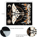Miniatyrbillede 5 af 5: Psykedelisk Gobelin Luna Moth Butterfly Gobelin Sol Måne Gobeliner Sol Lunar Eclipse Gobeliner Naturlig Mysterie Dekorativ (150*130cm)
