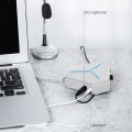 Miniatyrbillede 4 af 7: USB hub splitter ABS udvidelseshub interface bærbar computer U disk højhastighedsekspander-Børstet hvid USB2.0+ seks porte