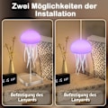 Miniatyrbilde 5 av 8: LED Jellyfish-lampe, RGB Gradient Jellyfish-lampe med stemmestyring og smarte tentakler for hjem, kontor