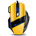 Miniatyrbillede 1 af 7: 4 Justerbar DPI og 7 Knapper LED Optisk USB Kablet Gaming Mus til Gamer PC MAC-gul
