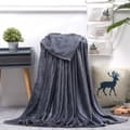 Mikrofiberfilt 200x150cm - Mörkgrå