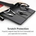 Miniatyrbillede 6 af 7: Smartphone CaseSmart Case Cover Translucent Matte Back Magnetic Case med Auto Sleep/Wake Funktion-sort