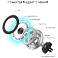 Miniatyrbillede 5 af 7: Magnetisk mobiltelefonholder til luftventil - CZ02 sort
