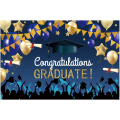 Miniatyrbild 3 av 5: 7x5ft Klass av 2023 Examen Bakgrund Grattis Examen Bal Dekorationer Banner College High School Examen Fest Dekoration Banner