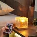 Rotating Water Ripple Night Light, Bedside Lamp with Flaming Atmosphere Projector