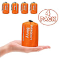 Miniatyrbild 1 av 7: 4-pack Utomhus Nödsituation Termisk Vattentät Sovsäck Camping Överlevnad Bivvy Sack Orange