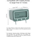 Miniatyrbillede 2 af 5: Vævæskeskrin Retro TV Telefonholder Stativ til Multifunktionel Vævæskeskrinholder til Køkken Soveværelse Kontor Salon Badeværelse Vævæsker Dækning Grøn