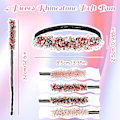 Pikkukuva 2 / 7: 4 kappaletta Rhinestone-hiusnutturan valmistaja Magic Hair Styling Deft Bun Elegant Easy Bun Maker (tumma väri)