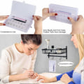 Miniatyrbillede 3 af 7: Neglekunst Tilbehørssæt - Pink Voks Point Drill Pen + Hvid Plus AB Drill + Pinset