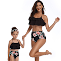 Miniatyrbilde 1 av 5: Dame, Jenter Todelt Volang Høy Midje Bikini Badeantrekk M M