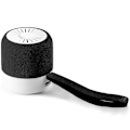 Miniatyrbillede 2 af 5: Bærbar Bluetooth-højttaler, trådløs udendørs mini vandtæt brusebad rejsehøjttaler med driver-polstret sort