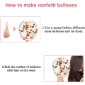 Miniatyrbild 5 av 5: Rose Gold Ballonger Garland Arch Kit - 5+12+18 Tum Rose Gold Vita Konfetti Födelsedag Ballonger Dekorationer För Fest Dekorationer
