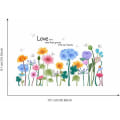 Miniatyrbillede 3 af 5: Smukke Blomster Vægmærker til Hjemmedekor, Nemme at Anvende Plante Blomster Vægmærker til Børneværelse Stue Soveværelse Dekorationer Vægdekor