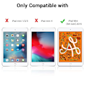 Miniatyrbild 6 av 7: Ultratunt smartfodral med gummerat flexibelt TPU-bakskydd, automatisk viloläge/väckning och visnings-/typstativ för iPad Mini 5 – helsvart