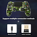 Pikkukuva 4 / 5: Langaton peliohjain Ohjain Bluetooth Dual Head Gamepad Joystick Gamepad yhteensopiva pelikonsolin kanssa 4-vihreä maastokuvio