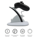Miniatyrbillede 3 af 7: Controller-oplader 4 Controller-oplader Opladningsdock Stativ - Hvid