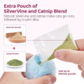Pikkukuva 4 / 5: Chirping Cat Toys Balls with Silver Vine Catnip, 3 Pack Fluffy Interactive Cat Kicker, 3 Lifelike Animal Sounds, Kitty Kitten Catnip Exercise Toys