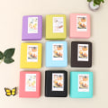 Pikkukuva 2 / 5: 64 taskun minikuvakirja, sopii Fuji Instax Mini 7s 8 8+ 9 25 26 50s 70 90 pikakameraan ja käyntikorttiin (16 sivua) - harmahtava valkoinen.